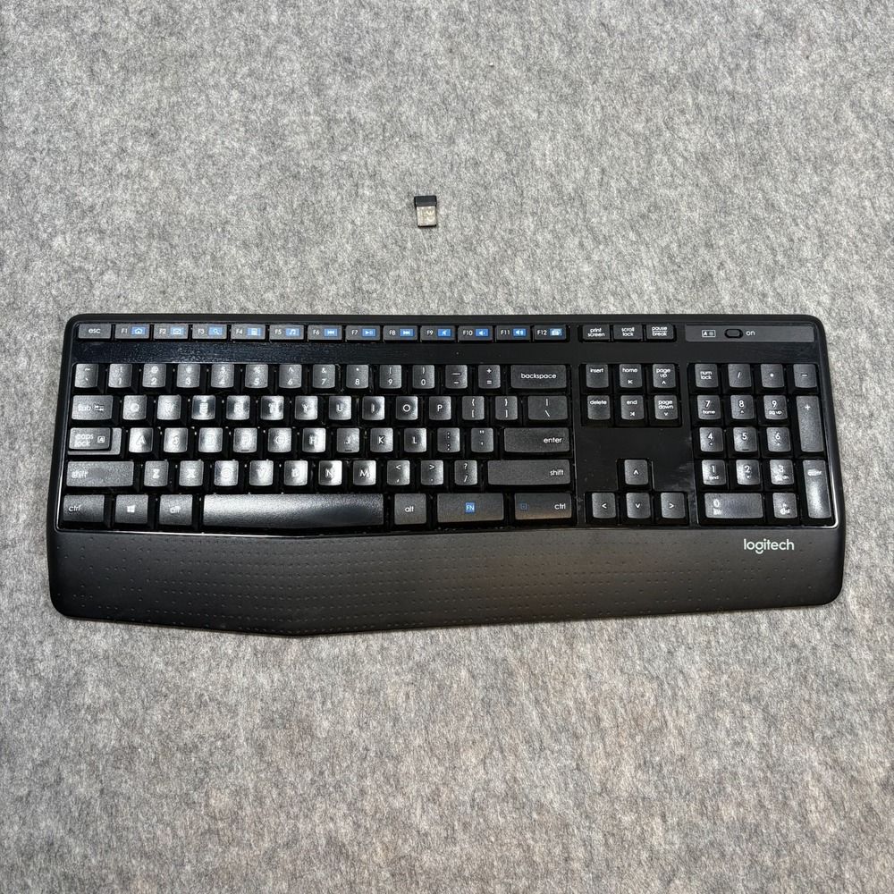 Logitech K345 Wireless Full Sized Keyboard with Palm Rest Black‎